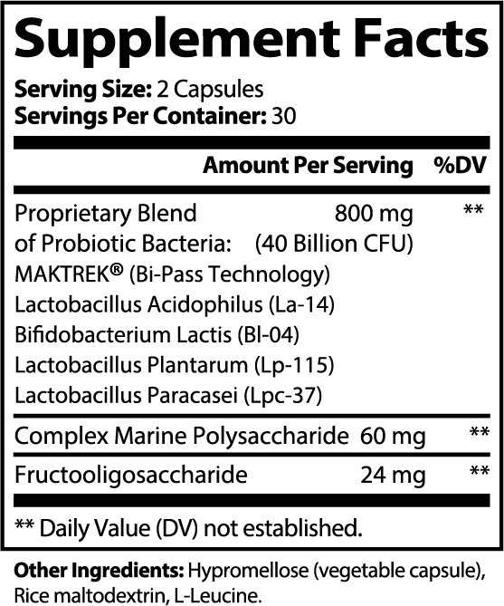 Probiotic 40 Billion CFU + Prebiotics