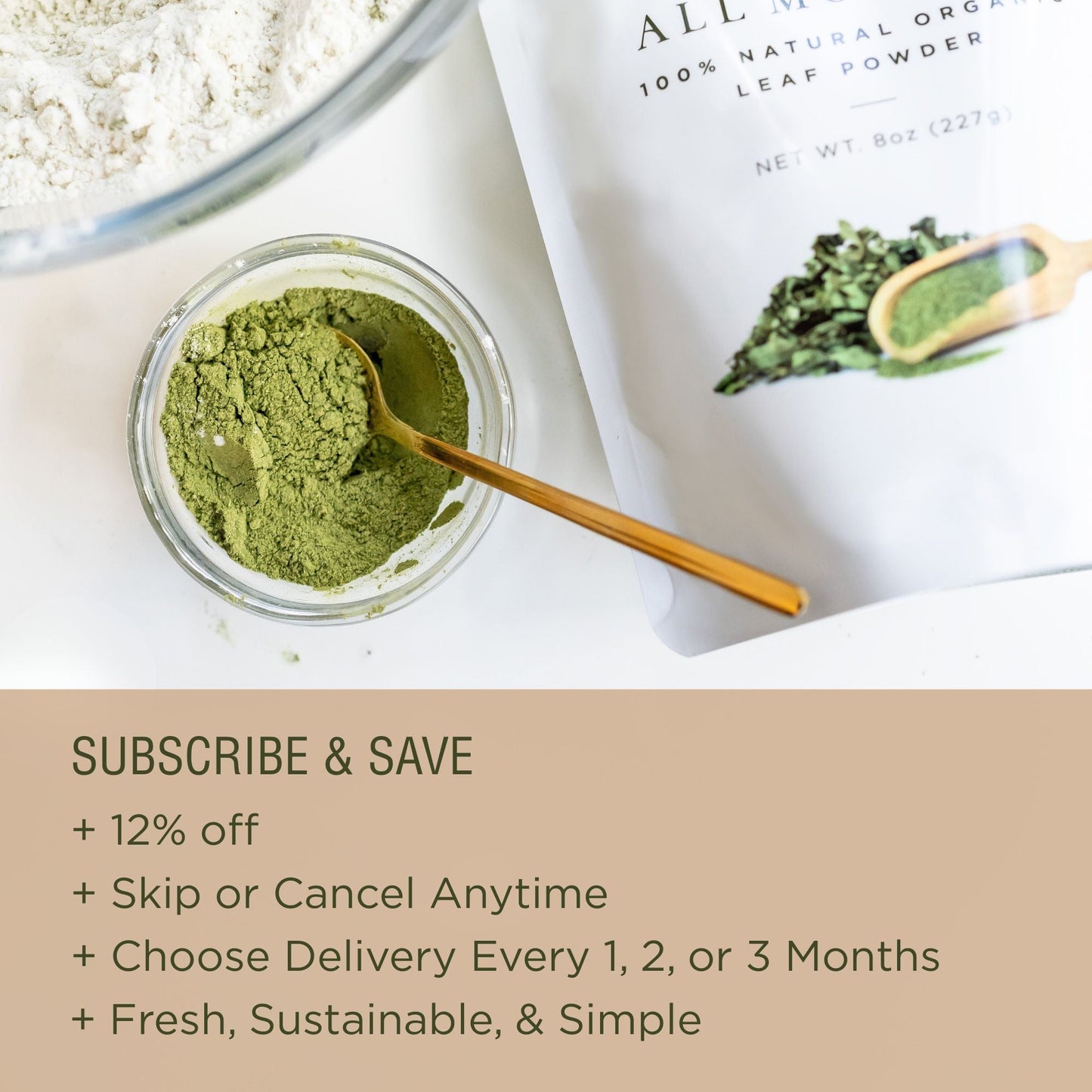 Premium Organic Moringa Oleifera Leaf Powder