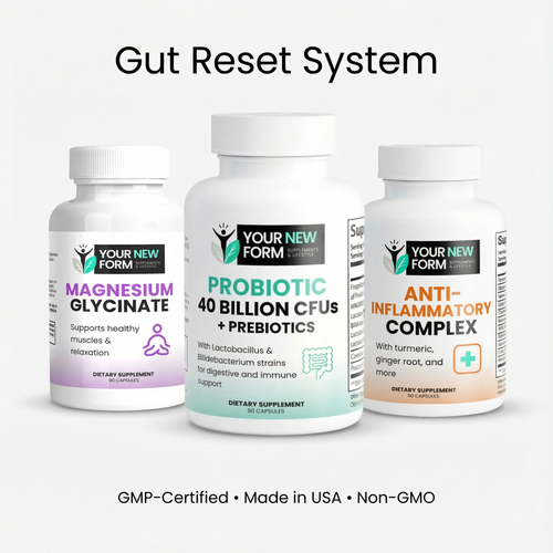 Gut Reset Bundle (Probiotic, Magnesium & Anti-Inflammatory Complex)