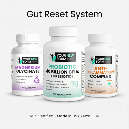Gut Reset Bundle (Probiotic, Magnesium & Anti-Inflammatory Complex)